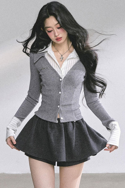 Autumn Striped Polo Shirt