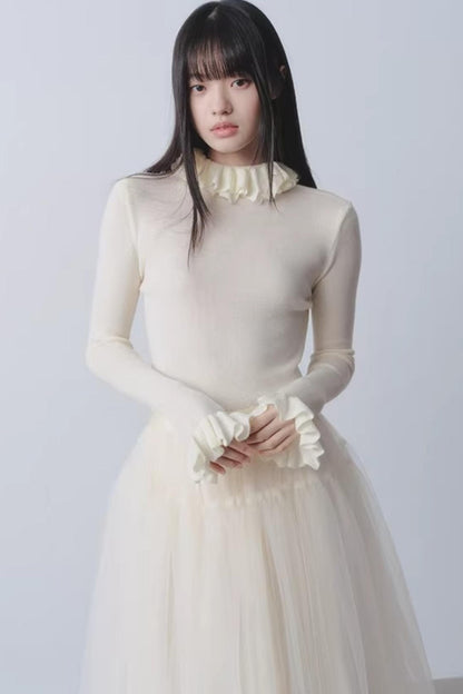 Yogurt Mousse Wool Sweater