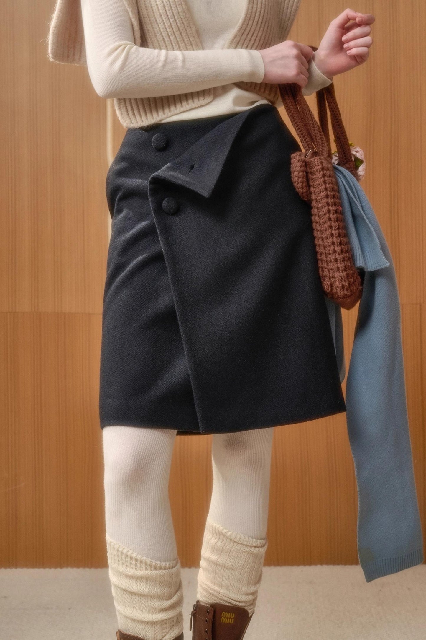 Milky Way Woolen Skirt