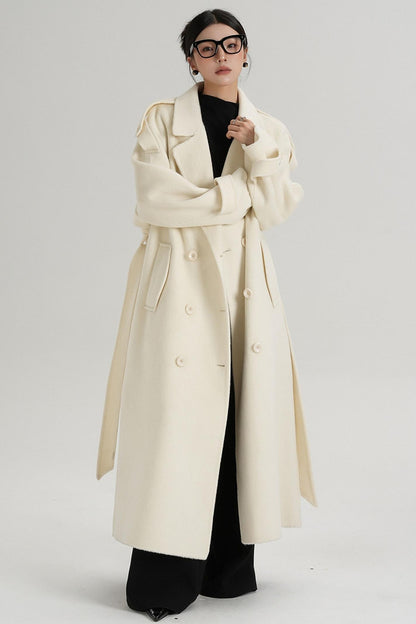 Premium Tailored Wool Blend Coat