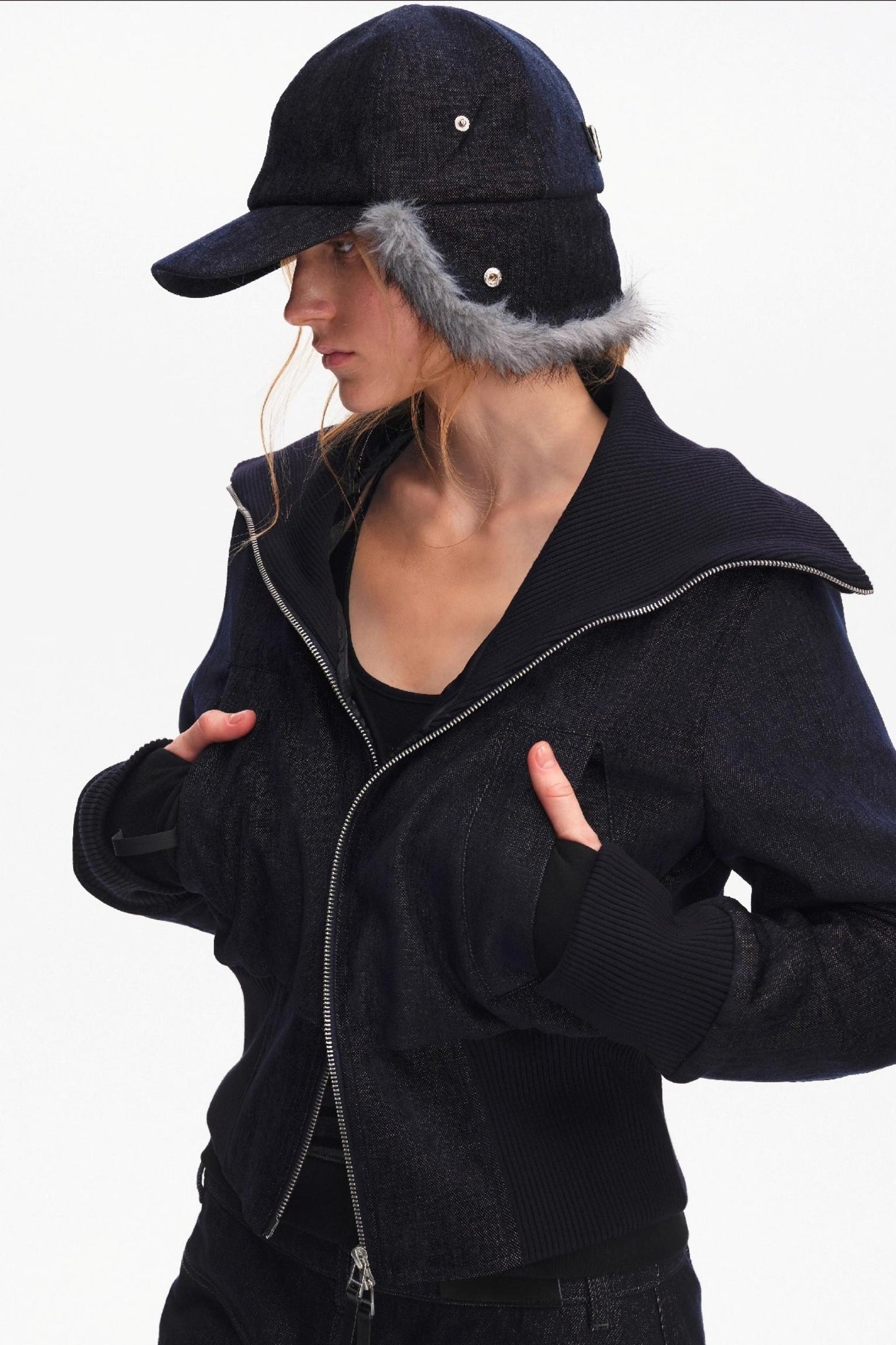 Furry Ear Protection Baseball Cap