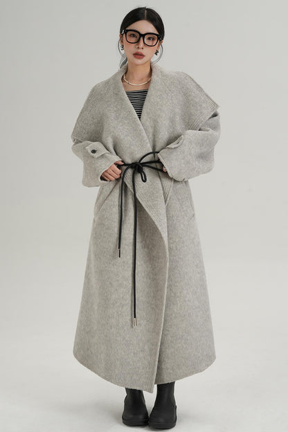 Ultra-High Reversible Wool Coat