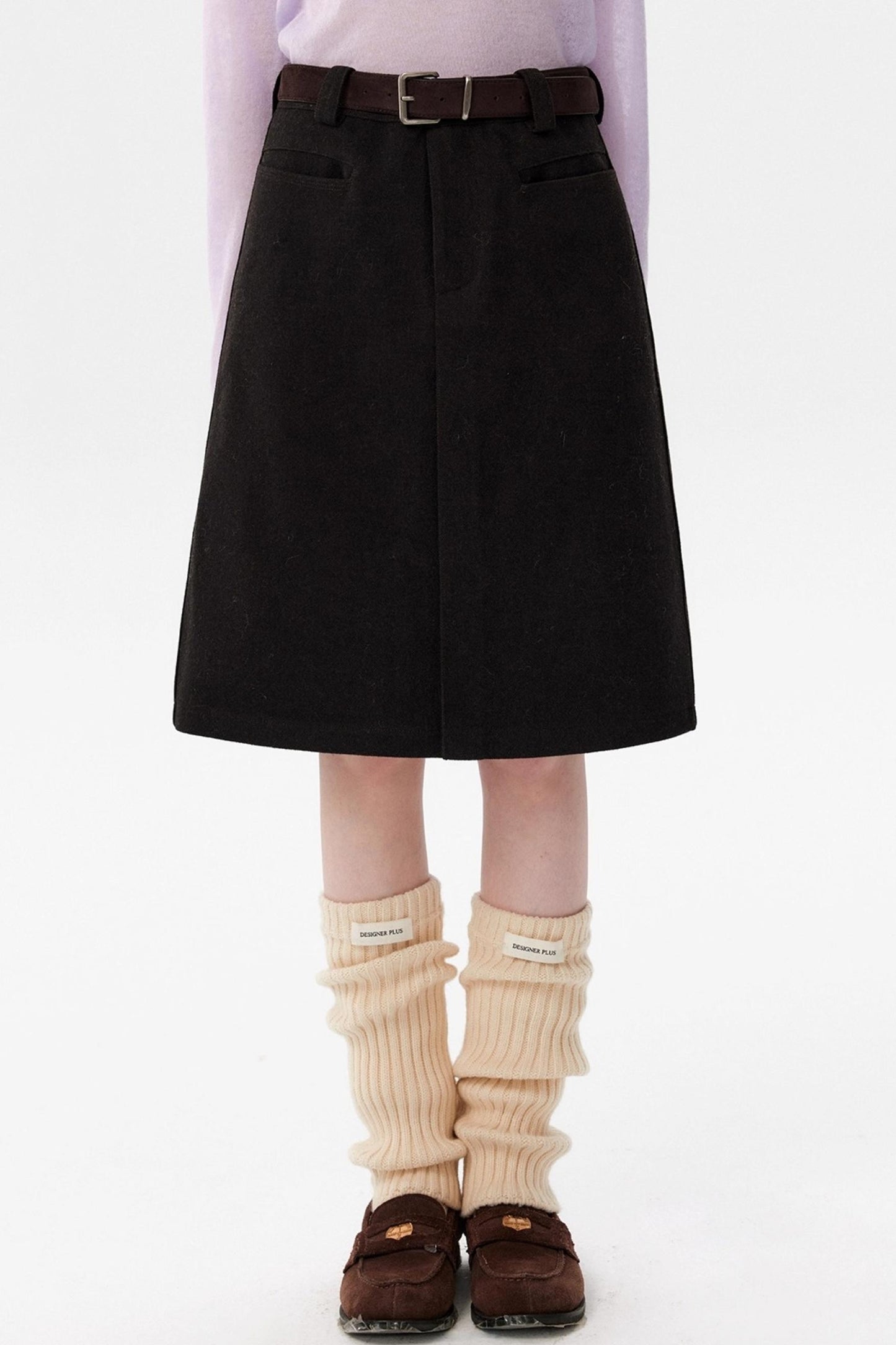 Retro Warm Wool Skirt