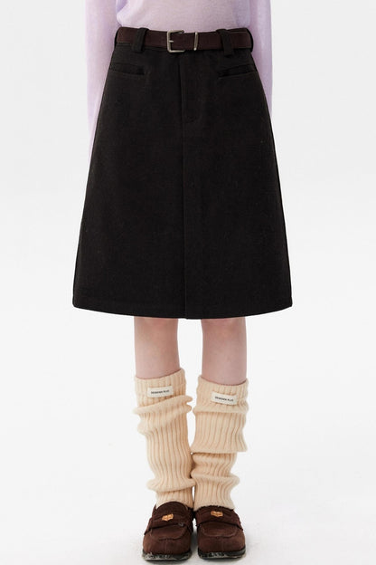 Retro Warm Wool Skirt