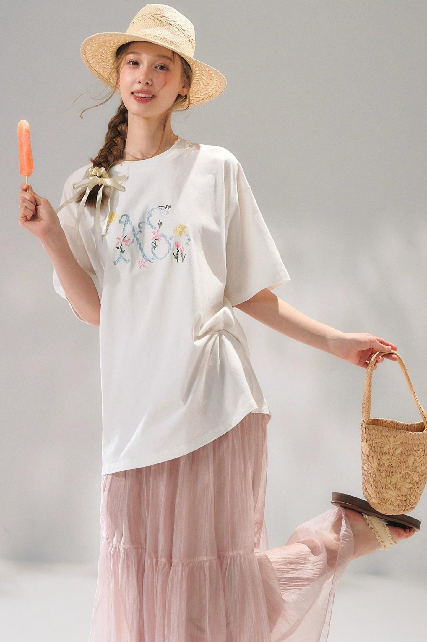 Cross-Stitch Embroidered Top
