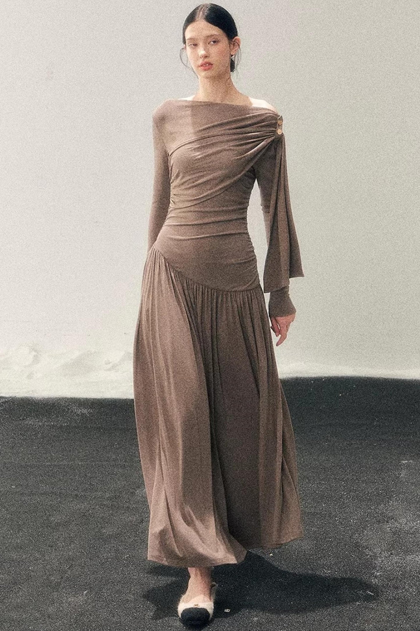 Ribbon Bodycon Winter Dress