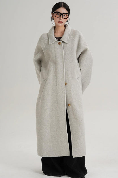 Temperament Wool Reversible Long Coat