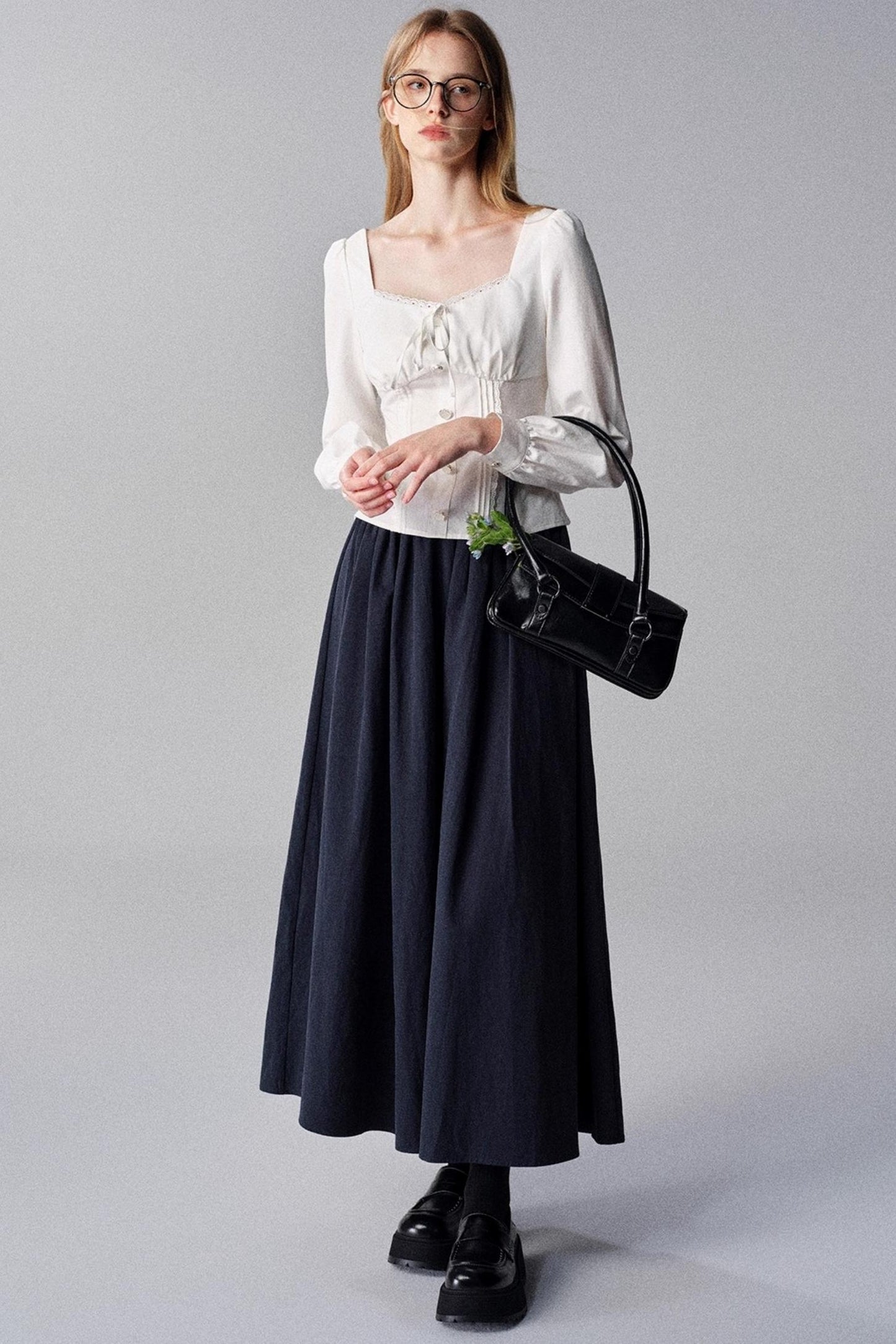 White Tea French Vintage Slimming Top