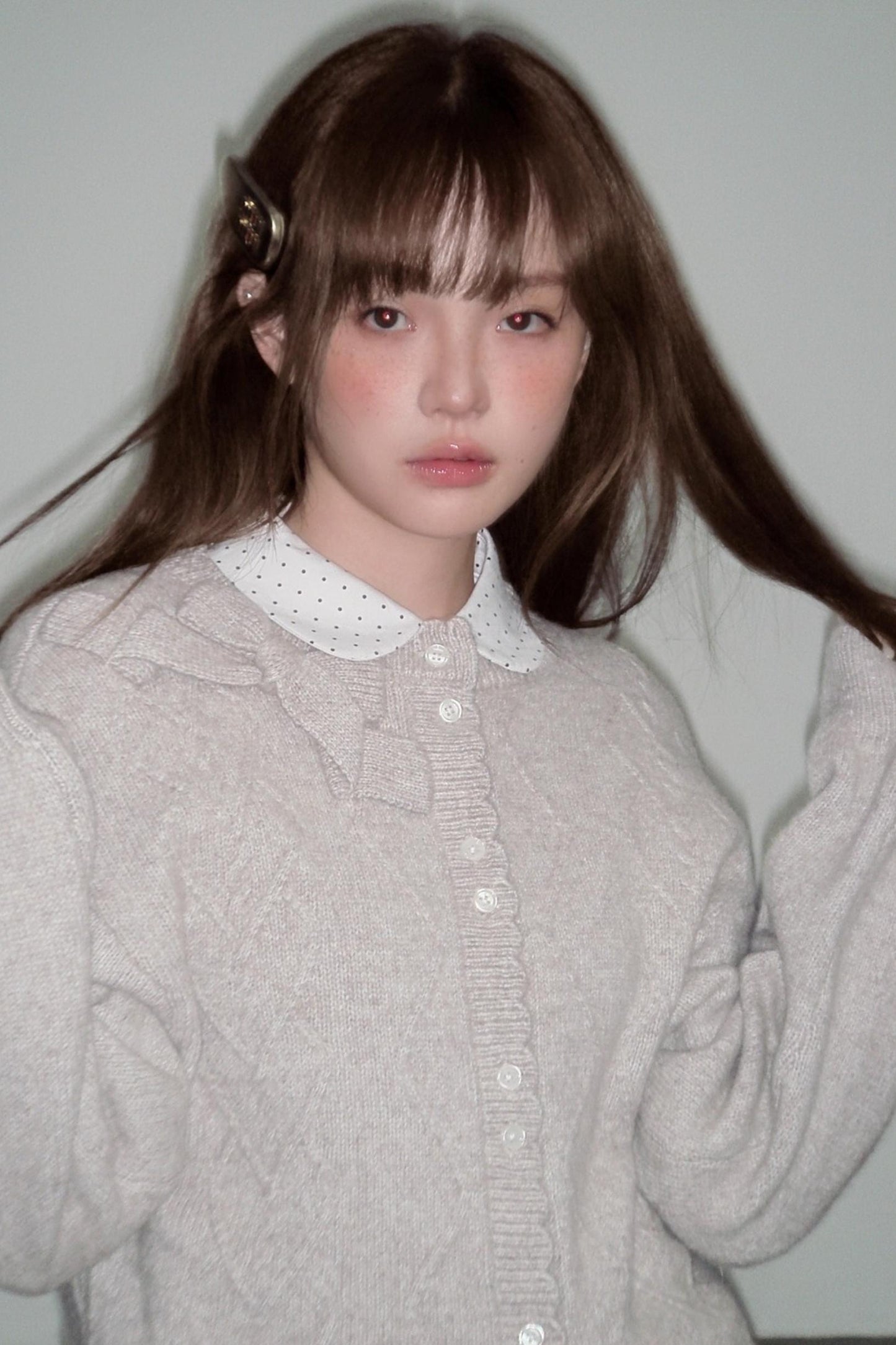 Moonlight Silhouette Sweet Wool Cardigan