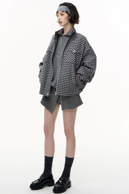 Patchwork Pullover Sweatshirt Set-Up