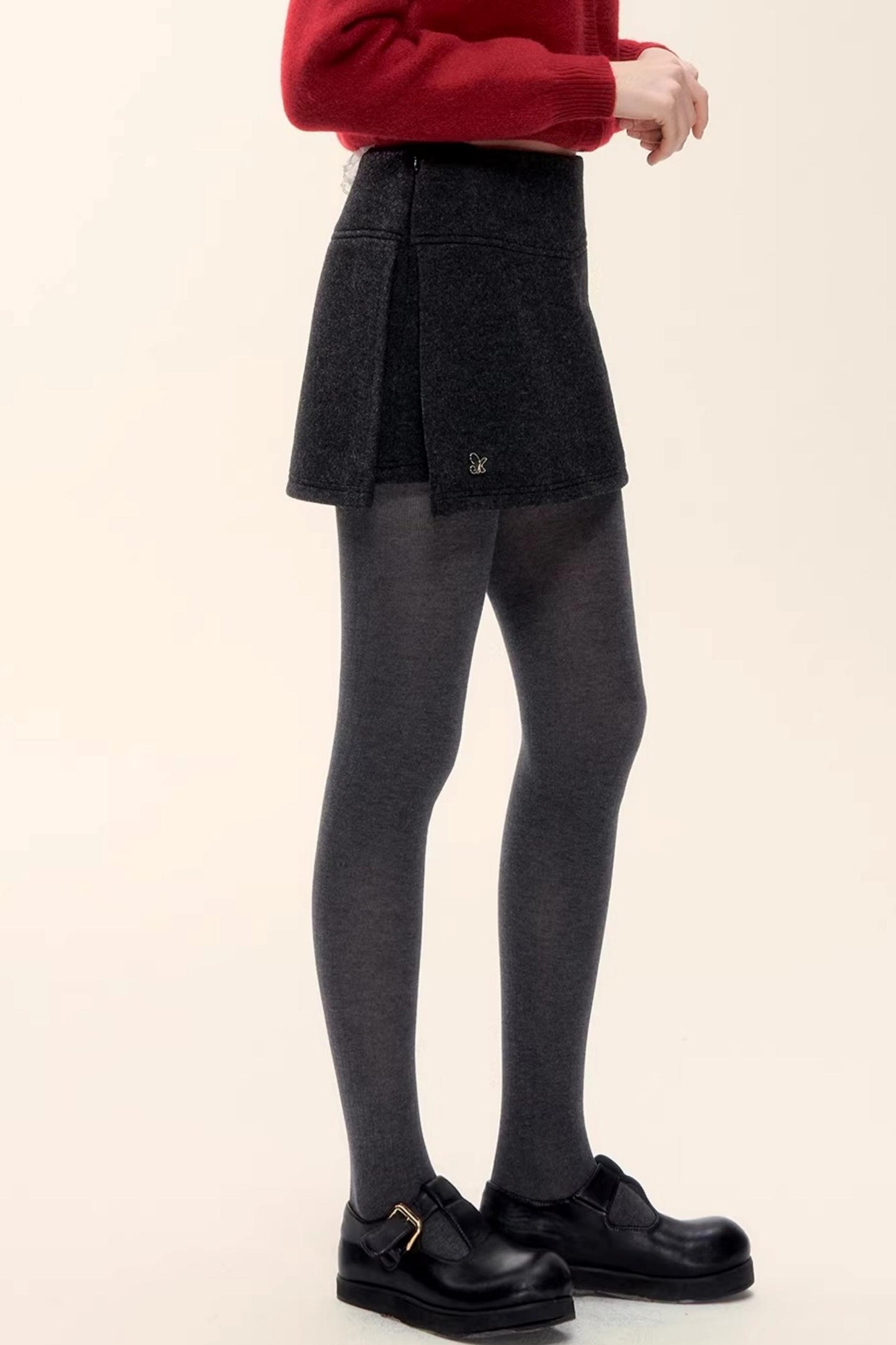 A-Linien-Rock aus Kunstwolle