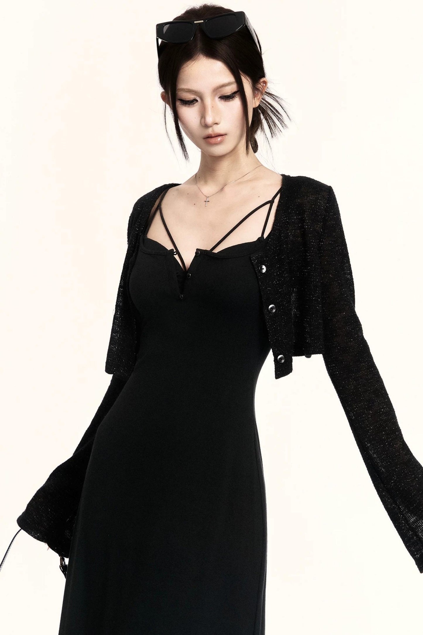 Intellectual Sleeveless Layered Dress