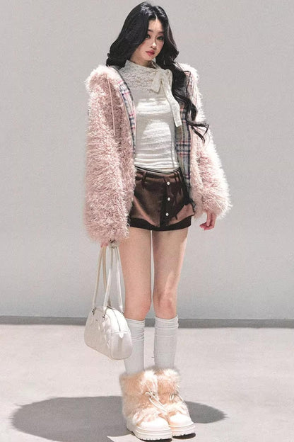 Black Autumn A-Line Shorts