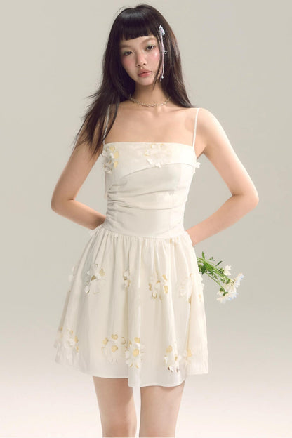 Coastal Floral Halter Dress