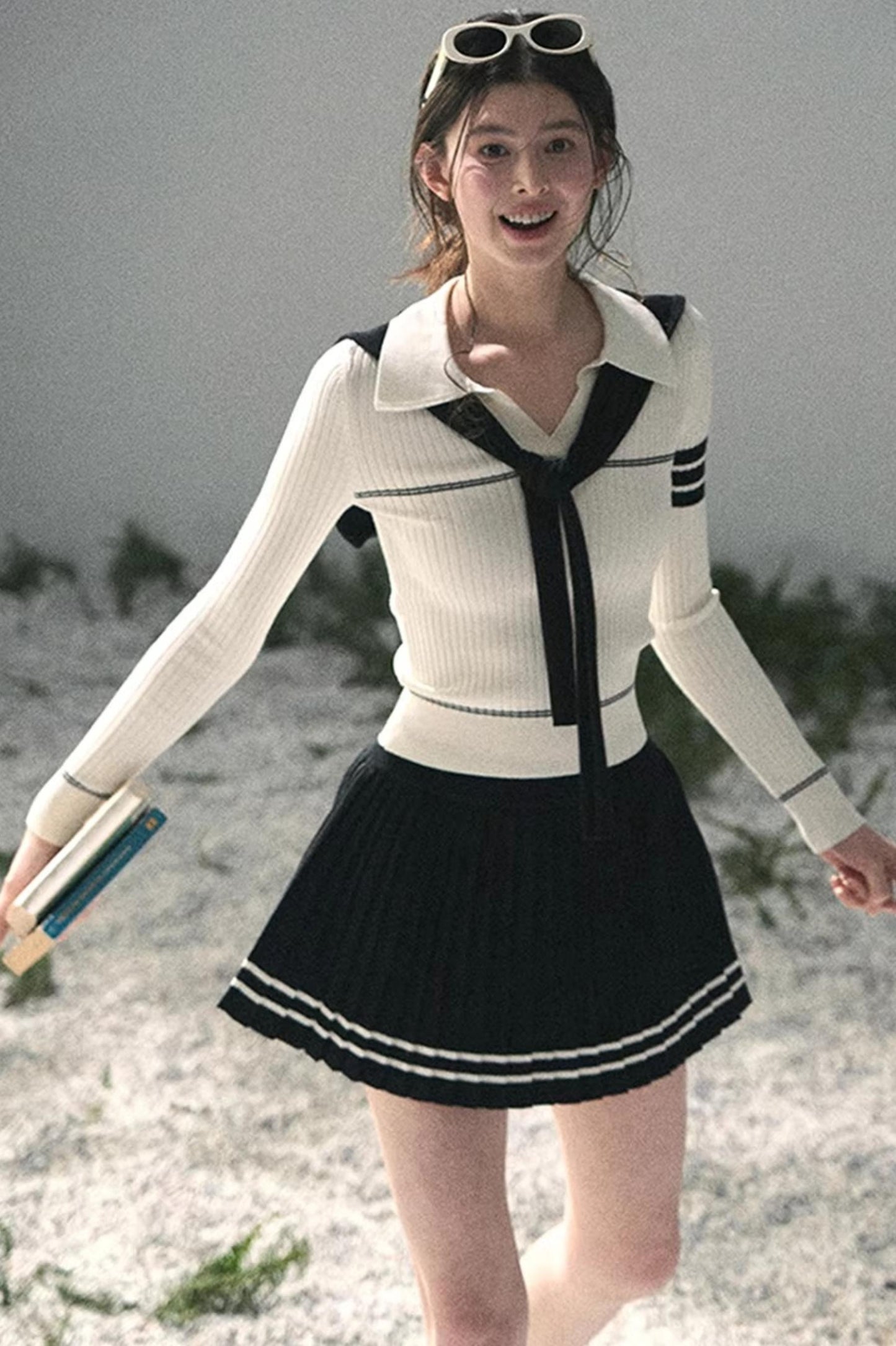 Delhi College Knit Top Set