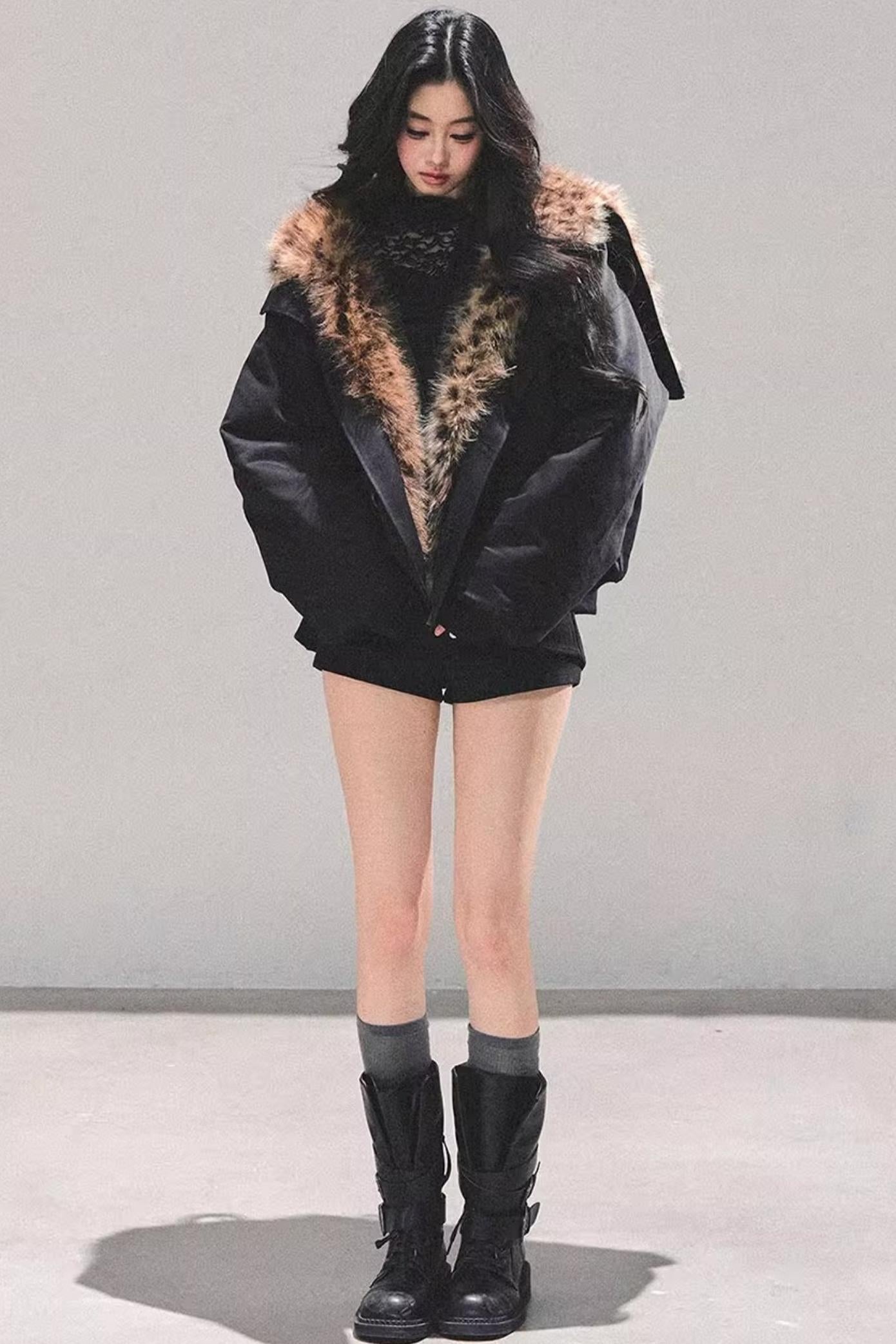 Hepburn-Style Quilted Winter Coat