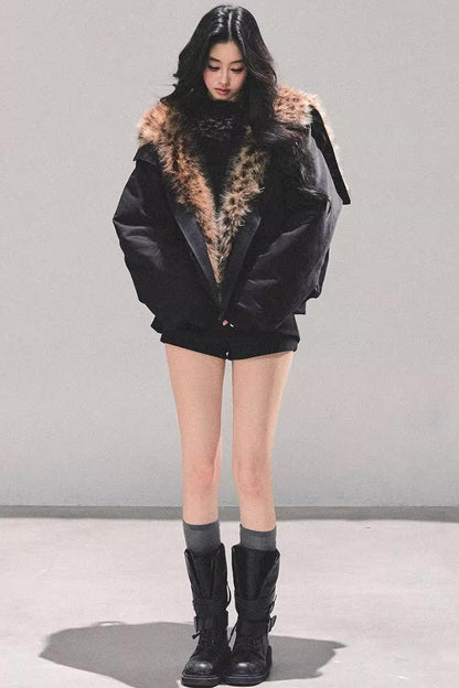 Hepburn-Style Quilted Winter Coat