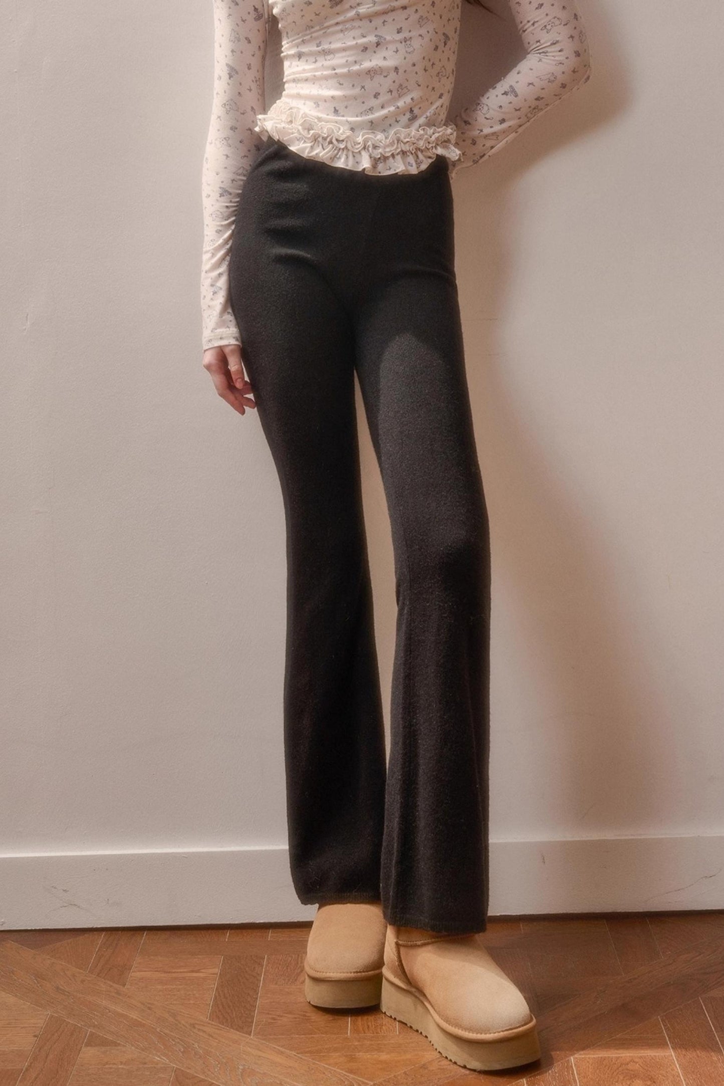 Soft Gemstone Wool Pants Set-Up