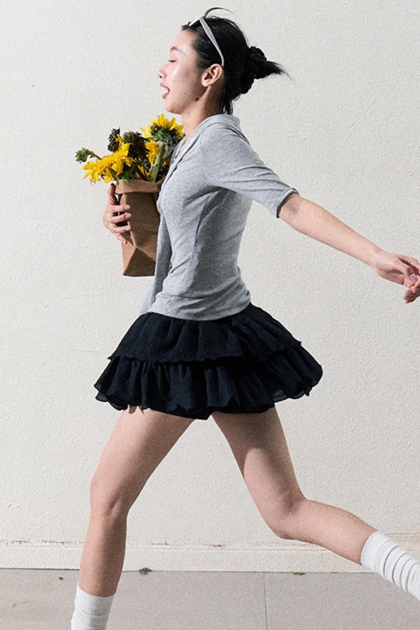 Elegant Layered Lace Skirt