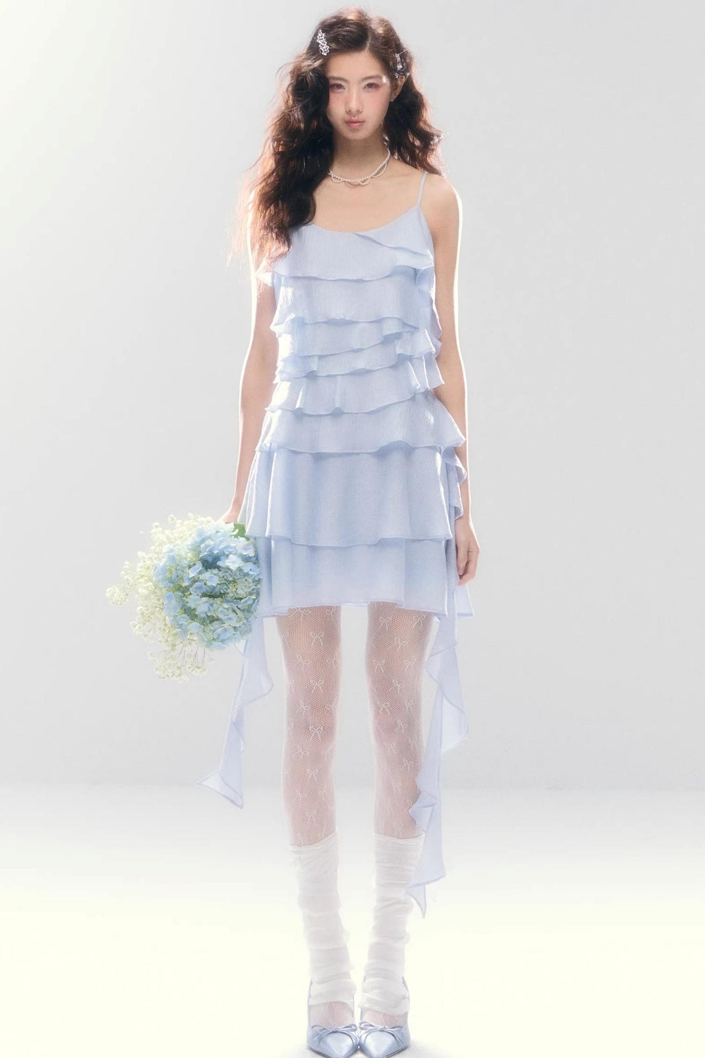 Three-Dimensional Ruffle Dress