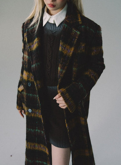 Vintage Plaid Tweeed Mantel