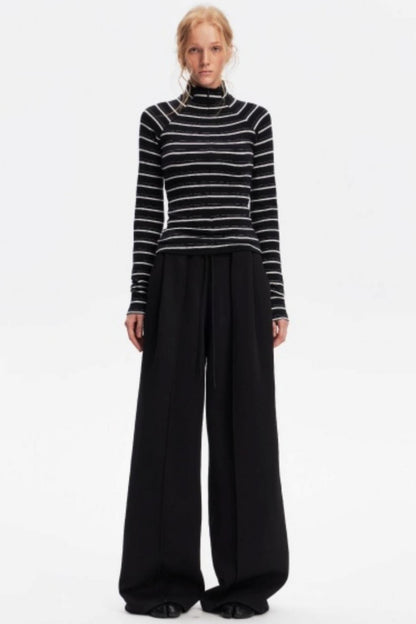 Vintage Striped Slim Knit Top