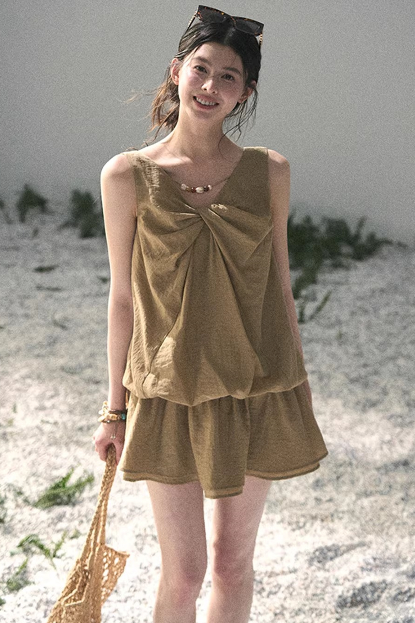 Sweet V-Neck Summer Dress