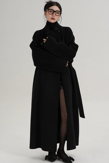 High Neck Wool Coat