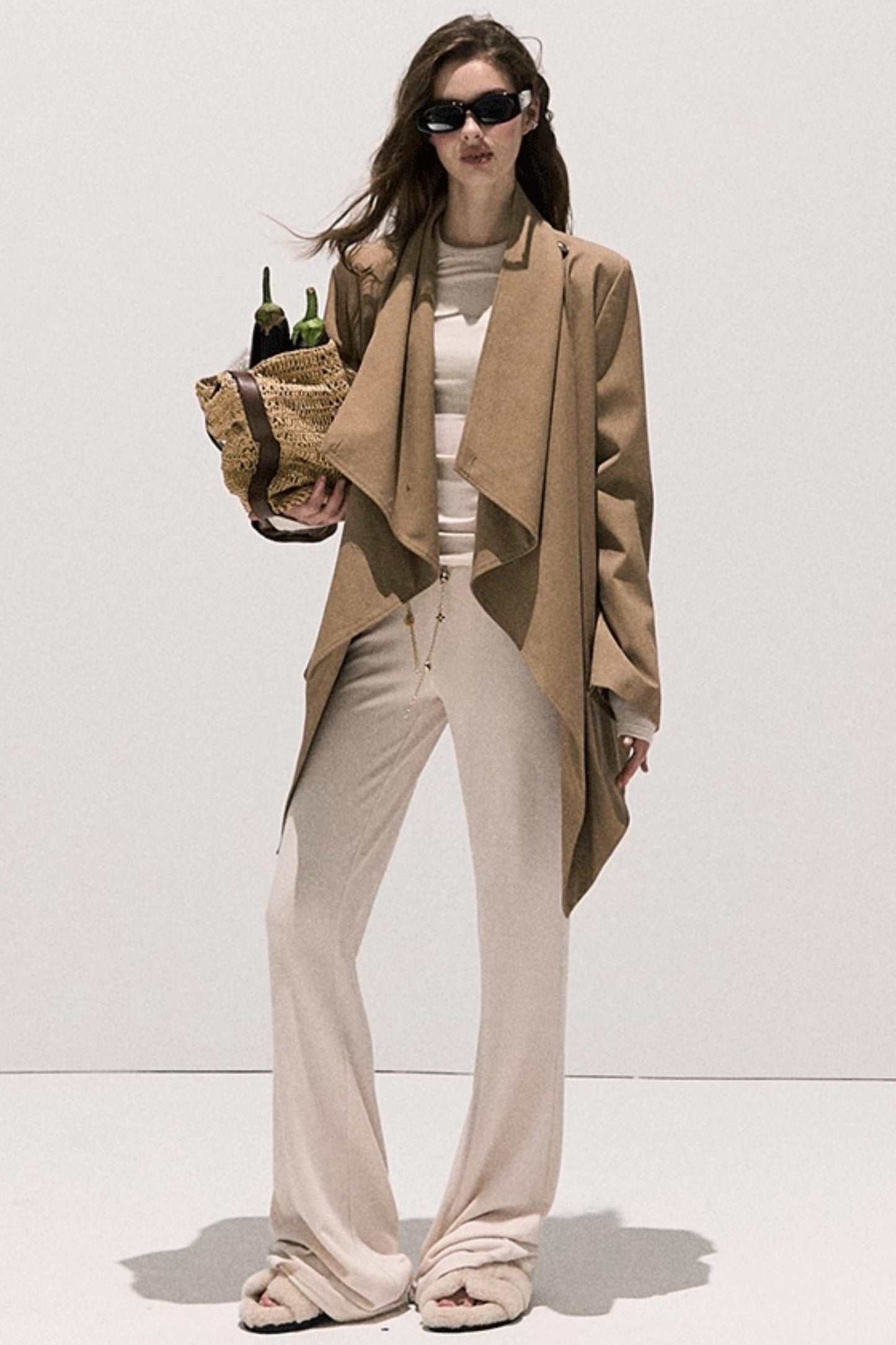 Soft Crewneck Knitwear Trouser Set-Up