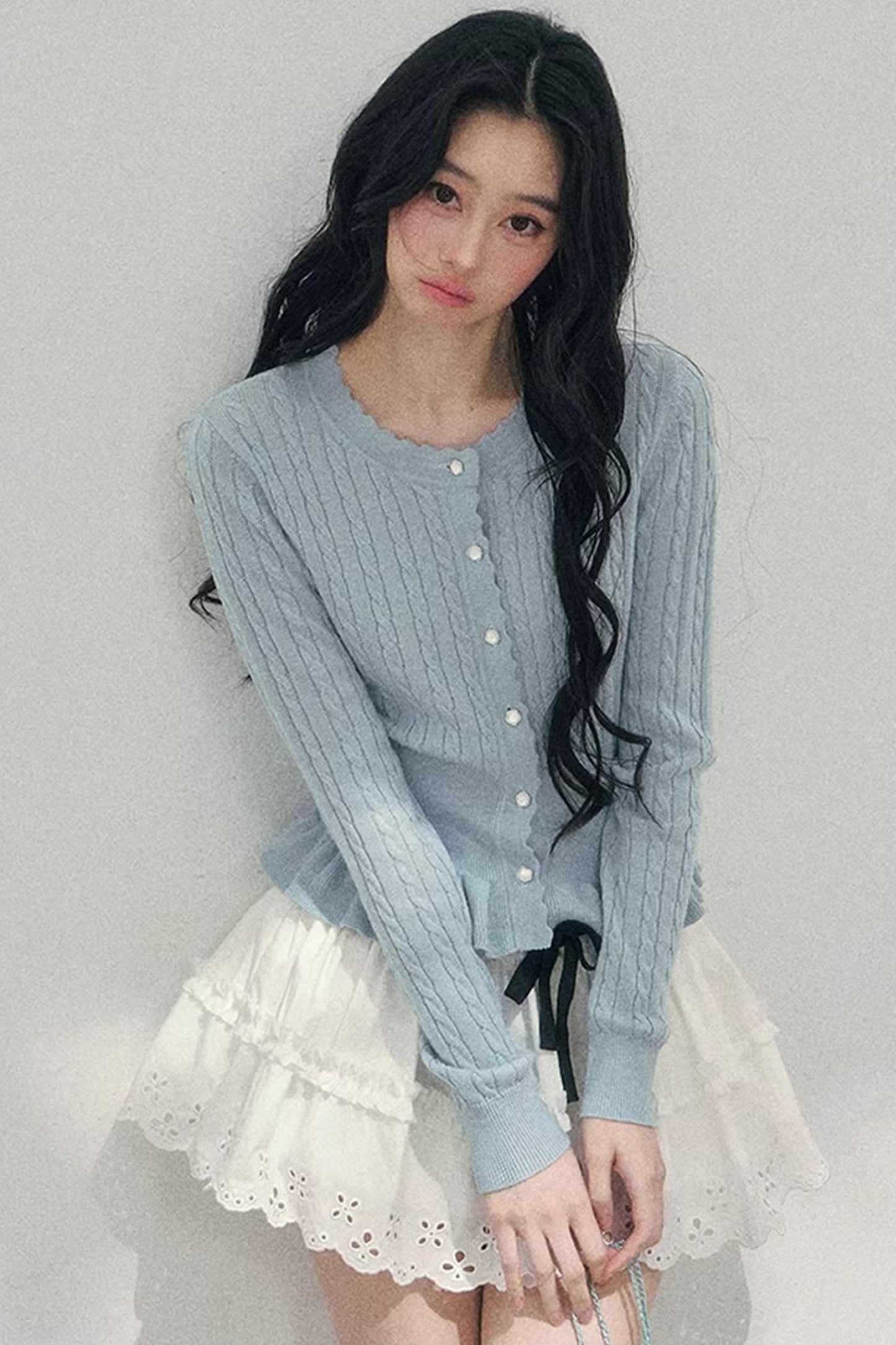 Pearl Soft Ode Ruffle Sweater