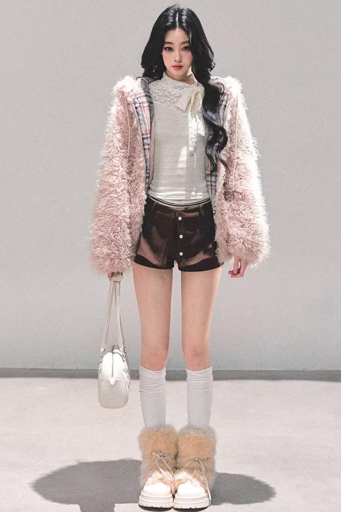 Black and White Lace Top