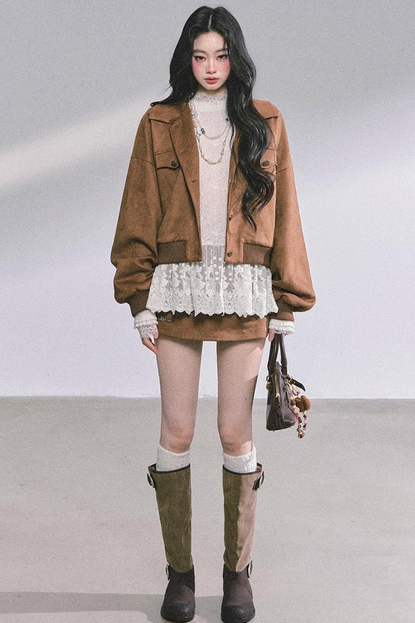 Pure Hollow Lace Top