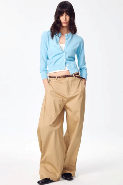 Retro Wool Colorful Cardigan Sweater