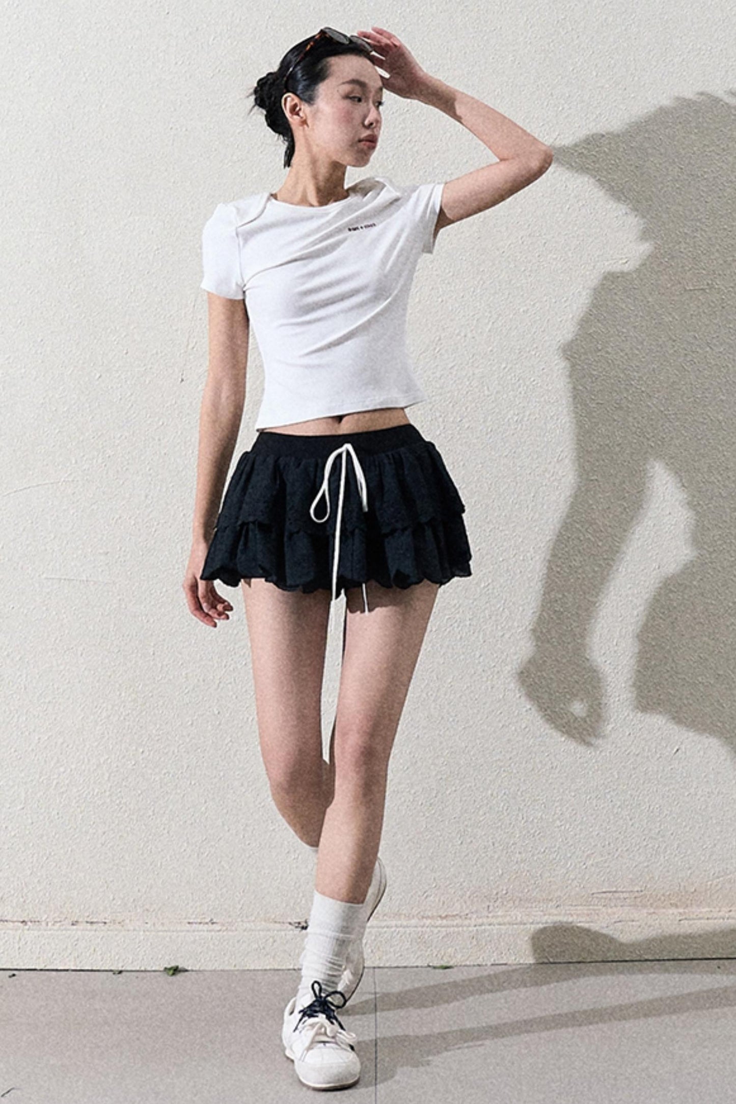 Elegant Layered Lace Skirt