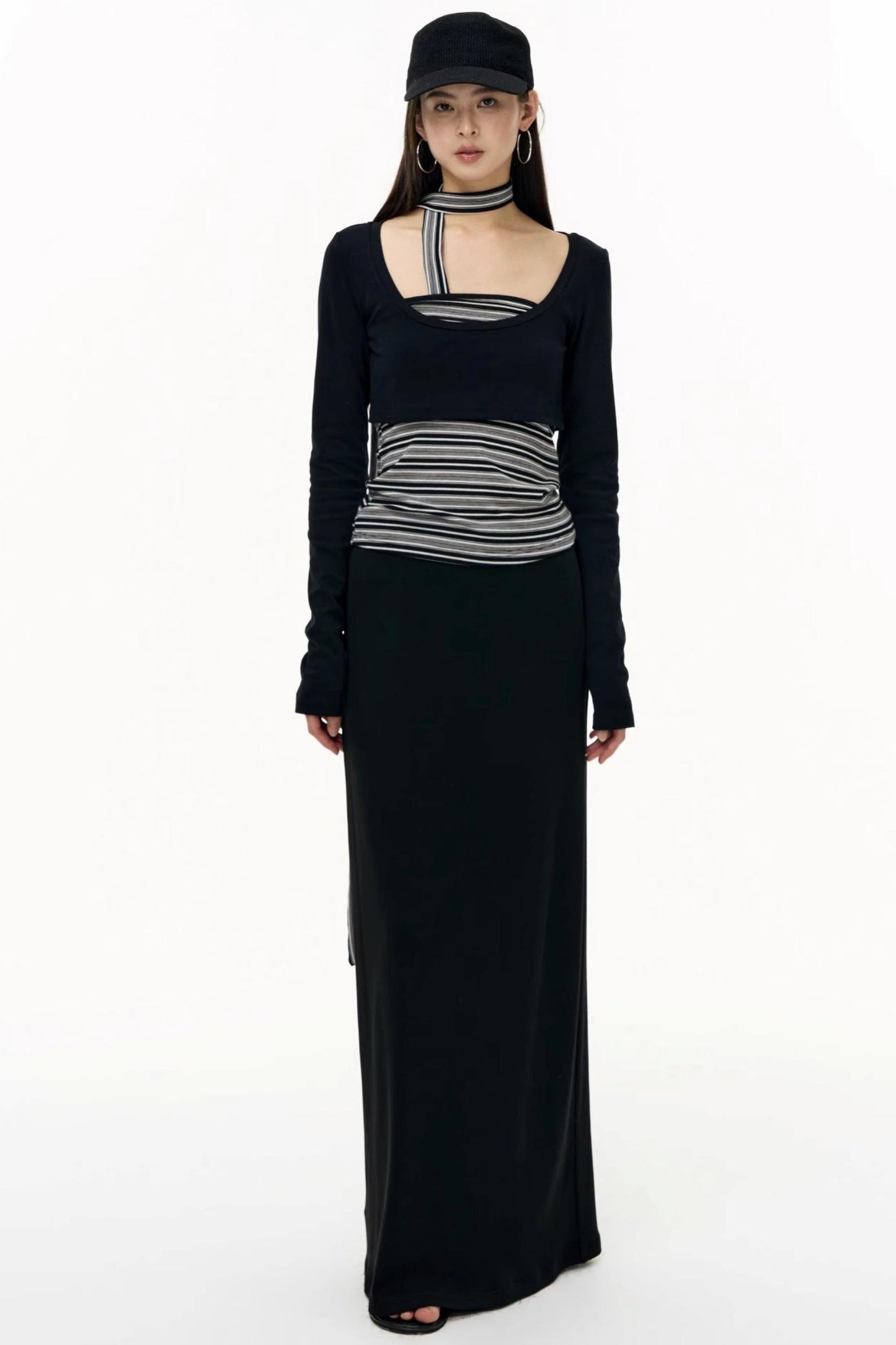 Salt Tea Polka Dot Striped Smock Set