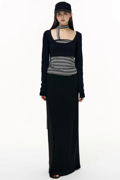 Salt Tea Polka Dot Striped Smock Set