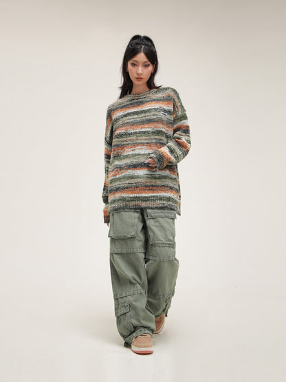 American Soft Waxy Lazy Knit Sweater