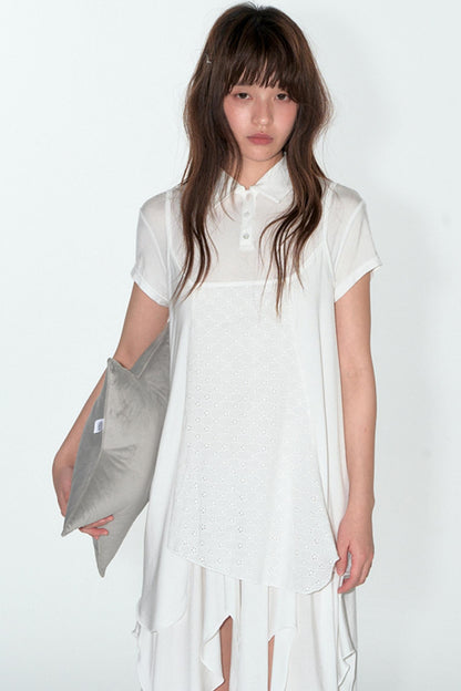 Summer Breathable Tencel Patchwork Dress Set