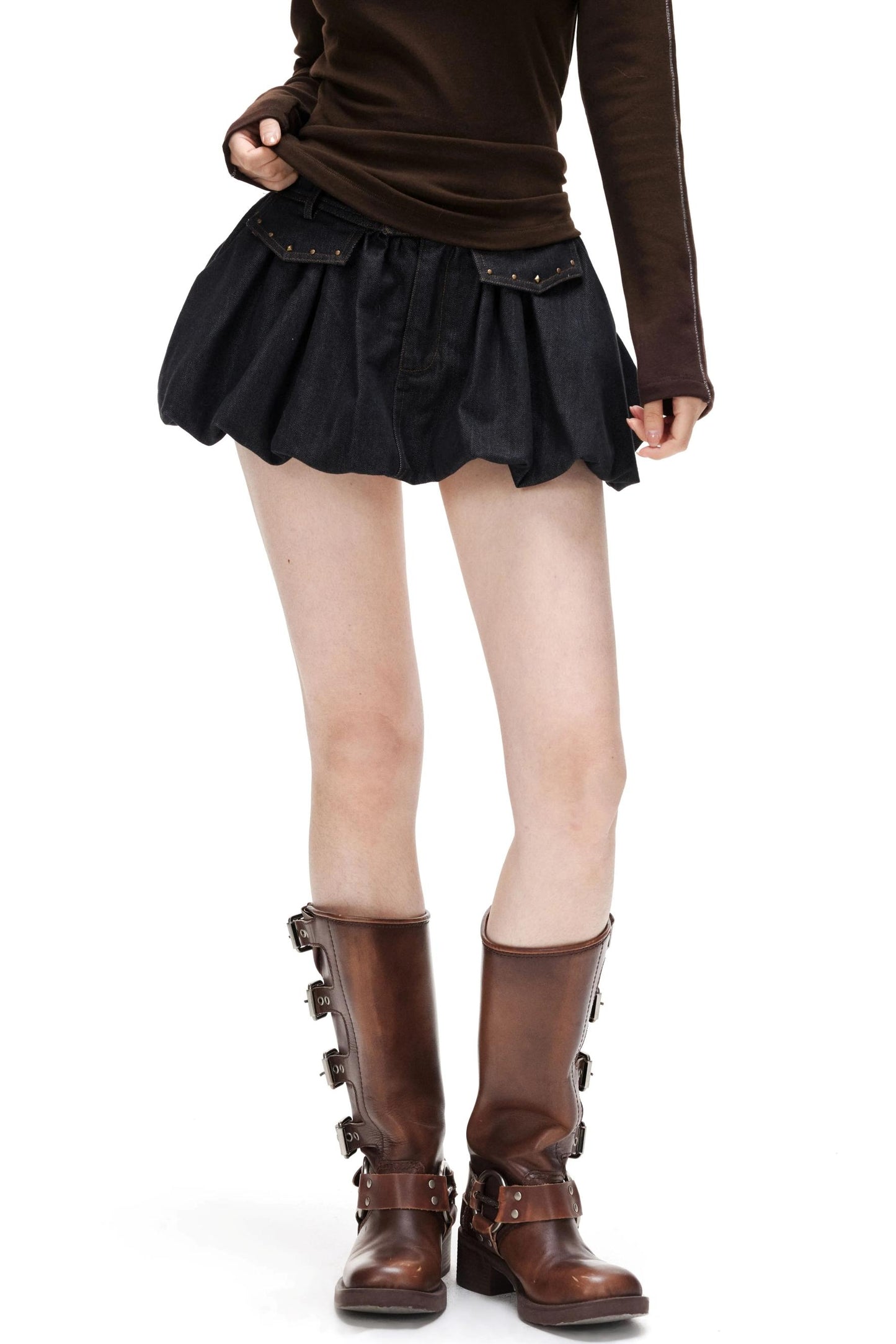 Floral Bud A-Line Skirt