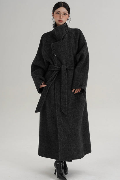 High Neck Wool Coat