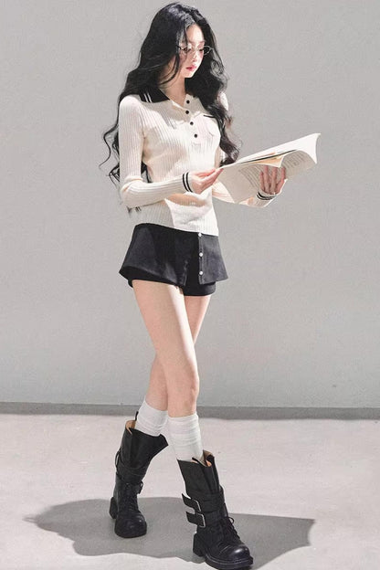 American Knit Polo Sweater