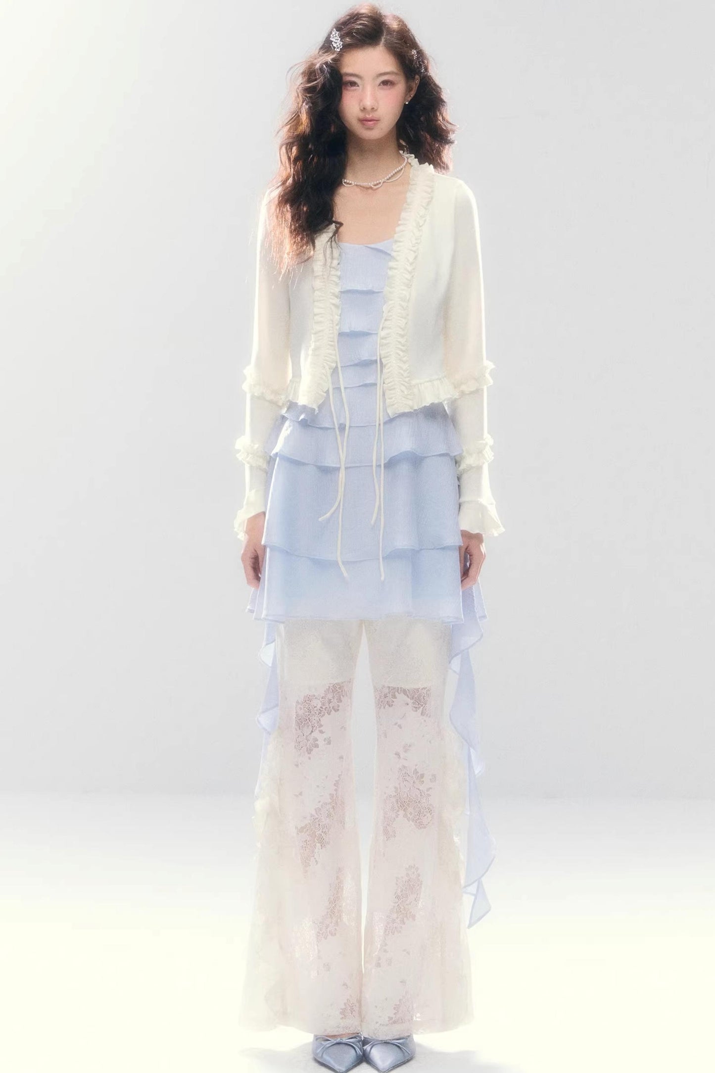 Three-Dimensional Ruffle Dress