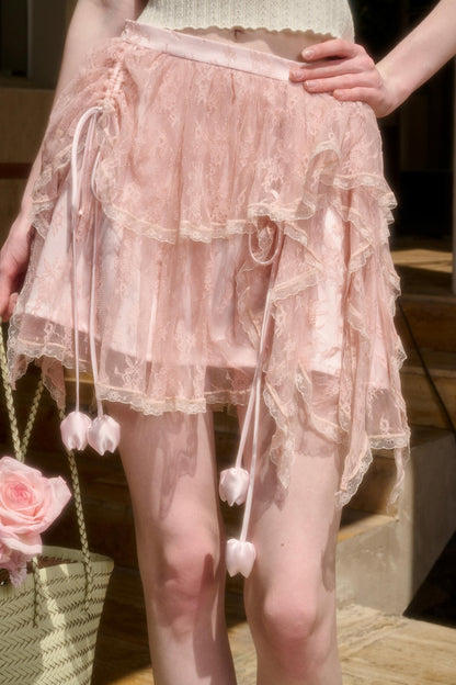 Tulip Lace Bustier Skirt