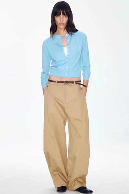 Retro Wool Colorful Cardigan Sweater