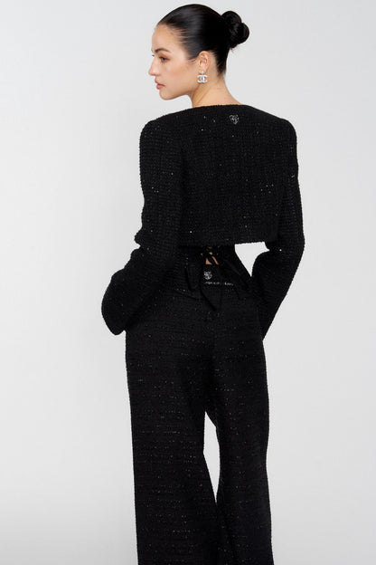 Black Moonlight Wool Coat Set-Up