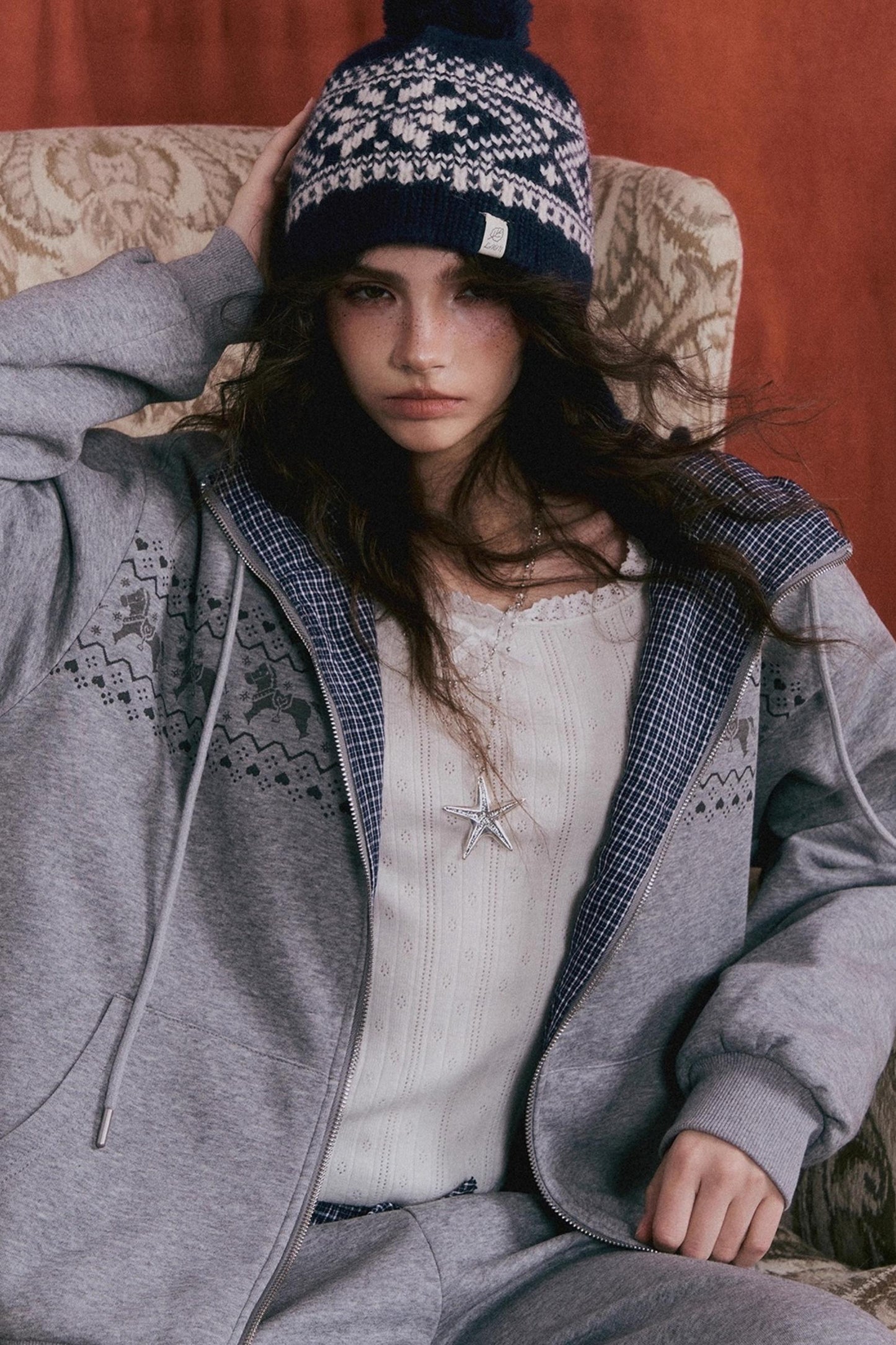 Fair Isle Quilted Jacket Set-Up