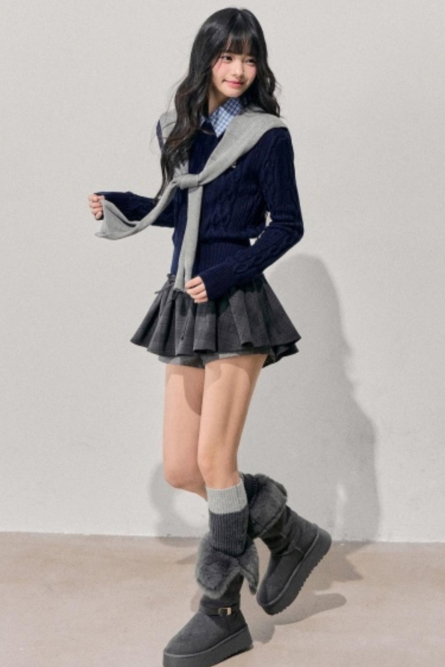 Unfinished Poem Plaid Sweater