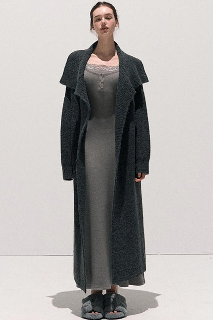 Lace Stitched Knit Waist Dress