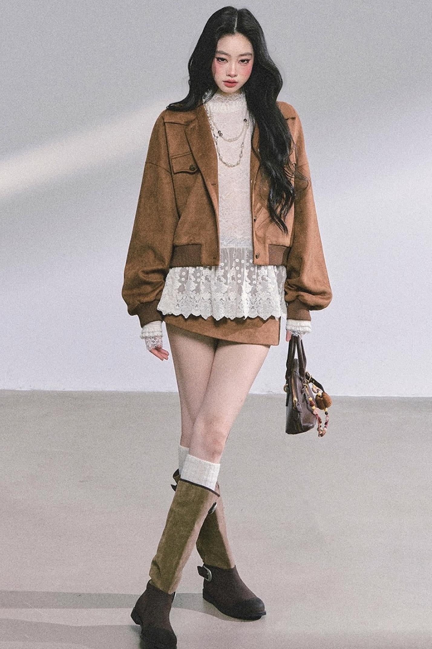 Pure Hollow Lace Top