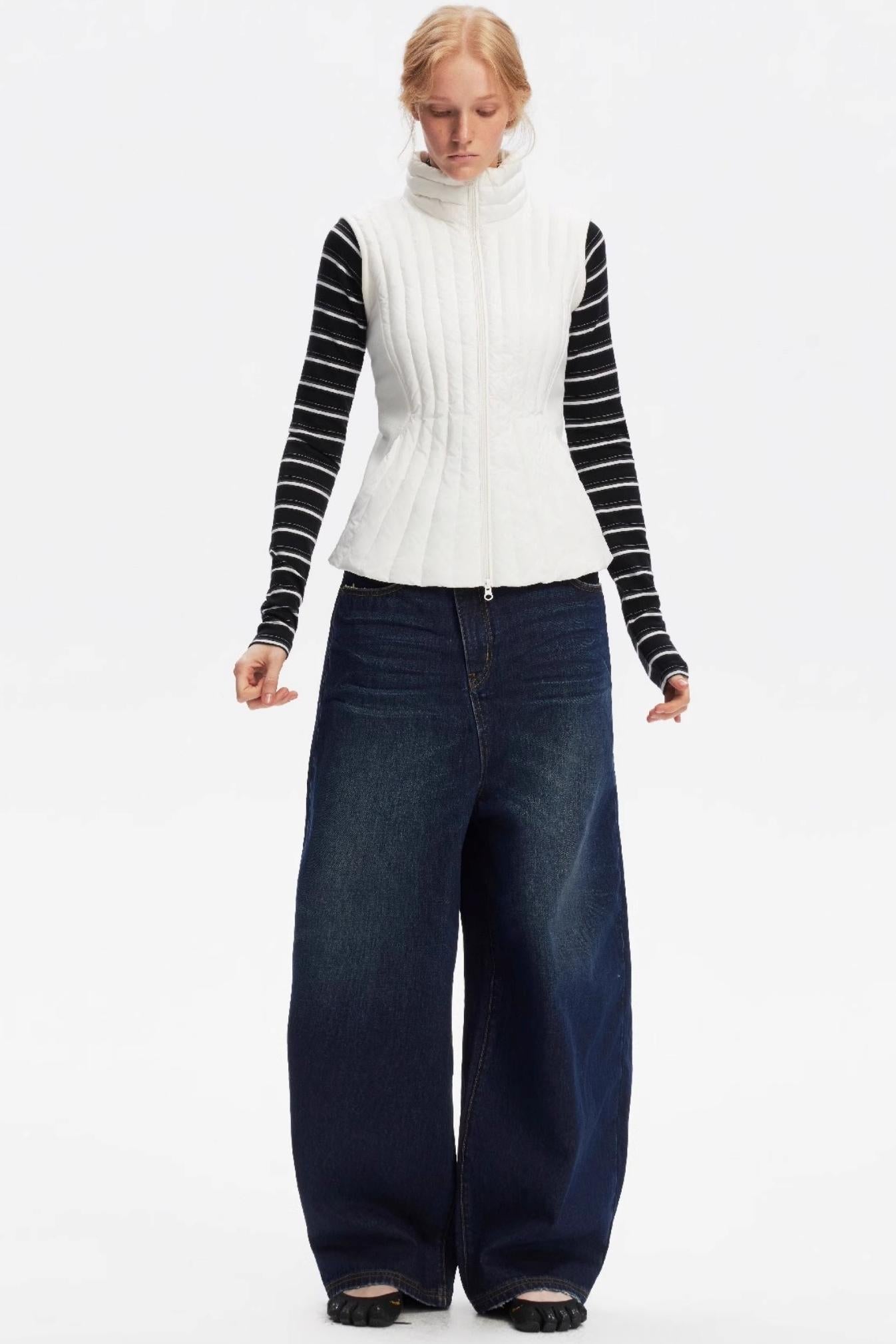 Vintage Yellow Distressed Jeans